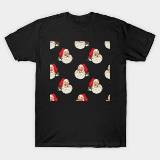 Retro Vintage Pink Santa Claus T-Shirt